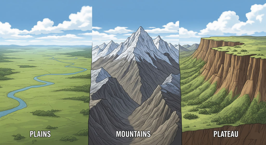 Land reliefs